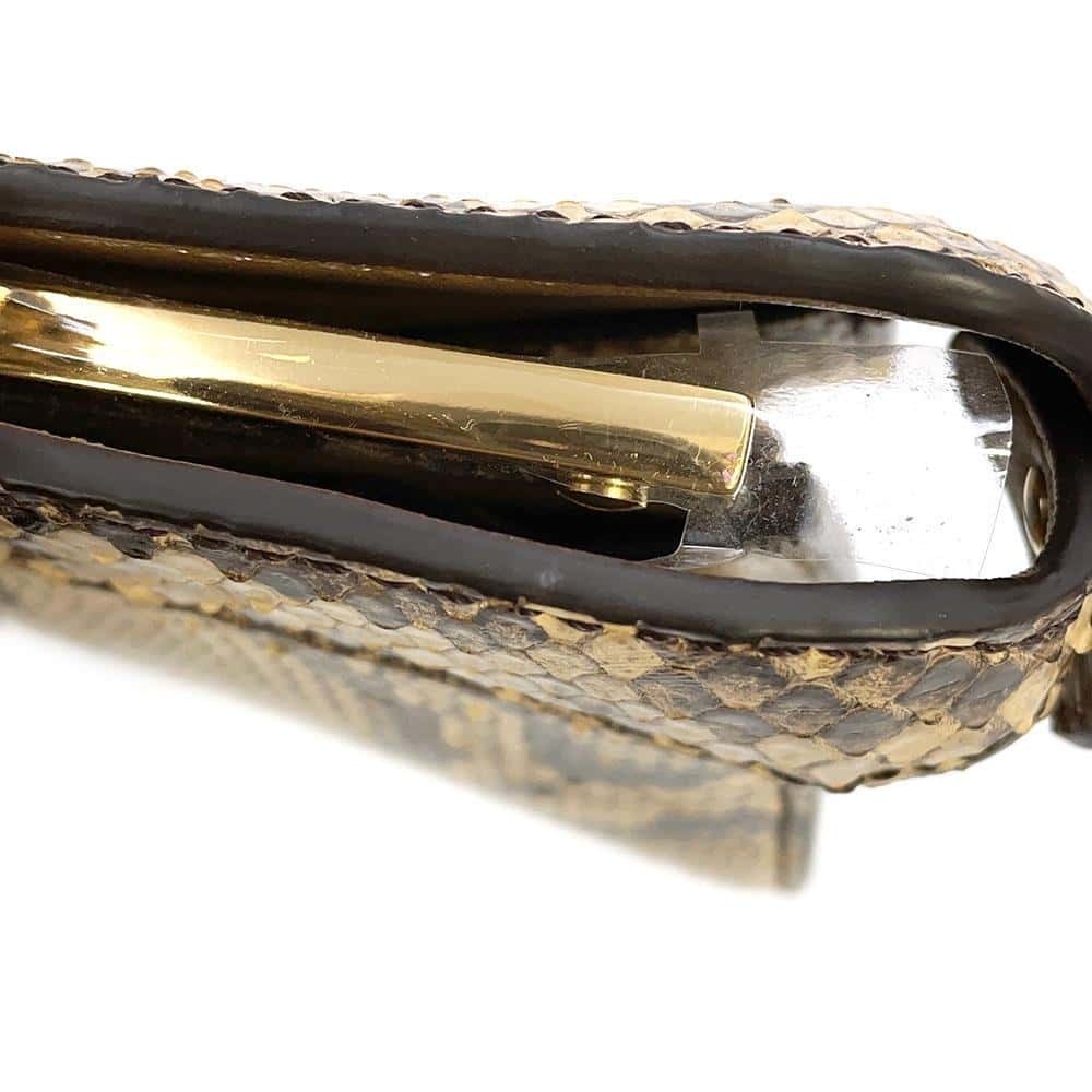 Fendi Peekaboo Ic You Horizontal Python Handbag W… - image 7